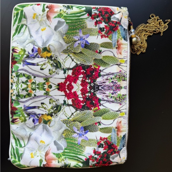 Floral Print Clutch Bag - Picture 1 of 5